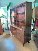 MCM Stanley Furniture 1 Piece China Cabinet w/ Glass Display Top - Image 2