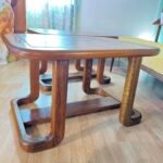 MCM Geometric Oak Side Tables by Berkline