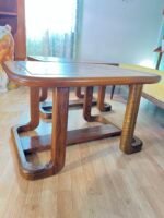 MCM Geometric Oak Side Tables by Berkline