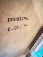MCM Geometric Oak Side Tables by Berkline - Image 4