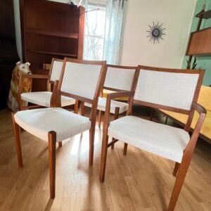 Svegards Markaryd Set of 4 Swedish Teak Dining Chairs