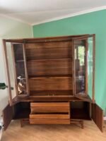 MCM Young Manufacturing 2 Piece Curved Credenza w/ Glass Display Top - Image 5