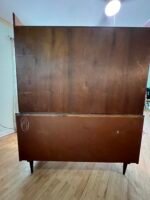 MCM Johnson Carper Formica Top 6-Drawer Lowboy Dresser w/ Hutch Display Top - Image 4