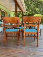 MCM Haywood Wakefield Style Chairs- Set of 6 - Image 5
