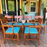 MCM Haywood Wakefield Style Chairs- Set of 6