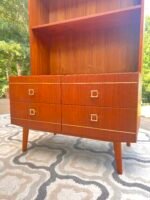 MCM Danish Modern Teak Bookshelf with Drawers - Image 3