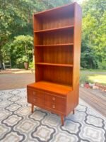 MCM Danish Modern Teak Bookshelf with Drawers - Image 2