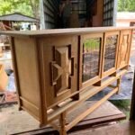 Solid Oak Danish Sideboard Buffet