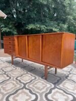 MCM Danish Modern Bow Front Credenza - Image 3
