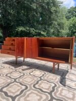 MCM Danish Modern Bow Front Credenza - Image 5
