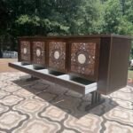 MCM Danish Modern Teak & Tile Ox Art 1977 Sideboard Credenza