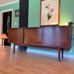 MCM Curve Leg Credenza Danish Modern Sideboard