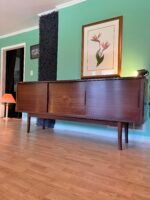 MCM Curve Leg Credenza Danish Modern Sideboard